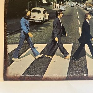 2005 Abbey Road The Beatles Metal Sign  Wall Picture  12" x 12" Apple Corps.